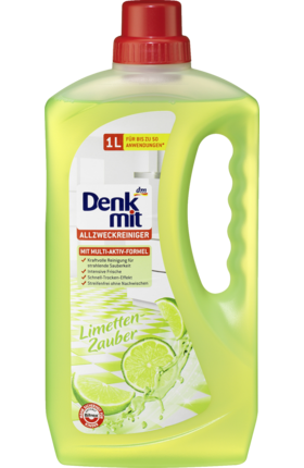 Універсальний мийний засіб для всіх поверхонь DenkMit Allzweckreiniger Limetten-zauber 1 л Німеччина