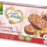 Печиво злакове із шоколадно-горіховим кремом Gullon Cuor di Cereale 220 г (5х44 г) Іспанія