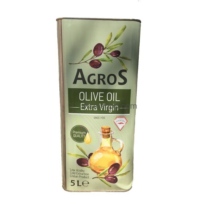 Олія оливкова Agros Olive Oil Extra Virgin Італія 5 л