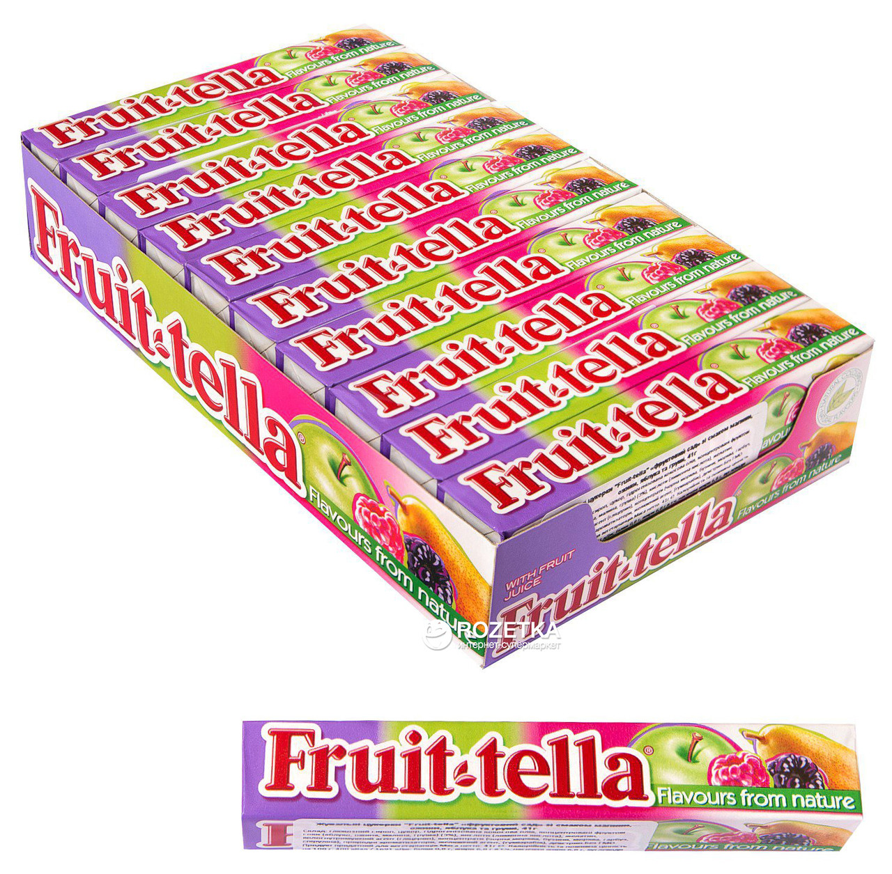 Упаковка жувальних цукерок Fruit-tella Фруктовий сад 41г Польща