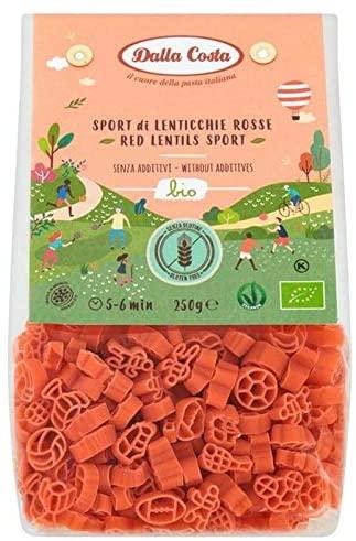 Макарони з сочевицею БЕЗ ГЛЮТЕНУ Dalla Costa Італія, 250г