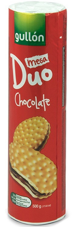 Печиво сендвіч без трансжирів Duo Mega Chocolate з шоколадним кремом Gullon Іспанія 500 г