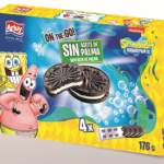 Печиво сендвіч БЕЗ ПАЛЬМОВОГО МАСЛА Mega SpongeBob Arluy Іспанія 176 г (4х44) Іспанія