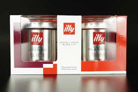 Кава мелена Illy Tostato classic 125g + Tostato intenso 125g Італія