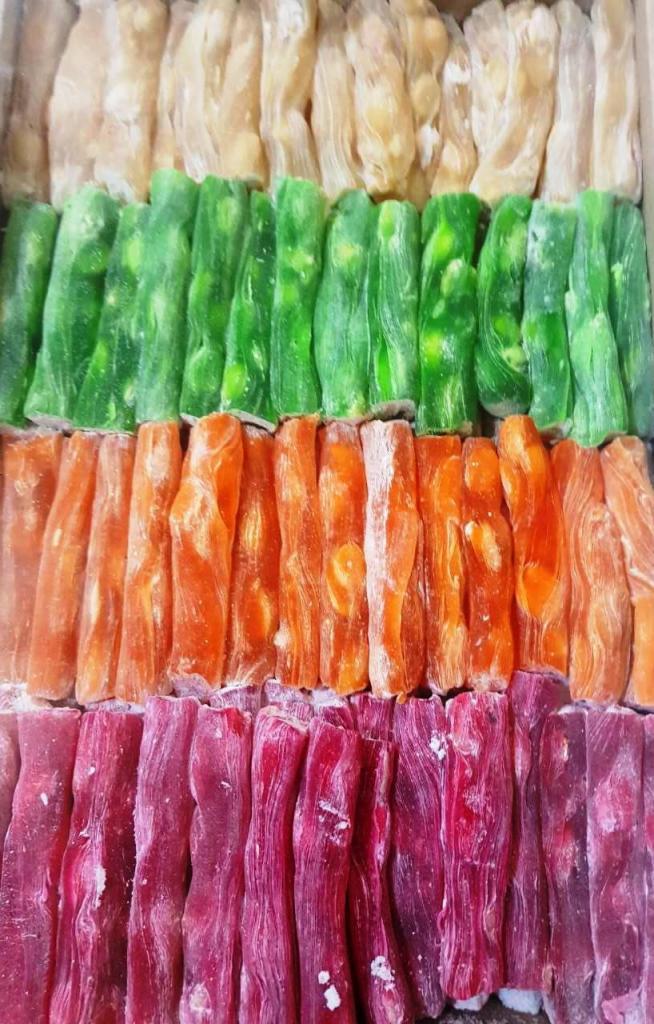 Рахат-лукум асорті палички з арахісом (абрикос, ваніль,гранат, ківі) 1,5кг