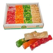 Рахат-лукум асорті палички з арахісом (абрикос, ваніль,гранат, ківі) 1,5кг