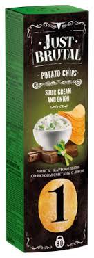 Чіпси картопляні Just Dance сметана і зелений лук, 90 г Білорусь