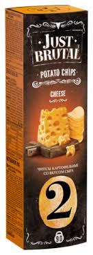 Чіпси картопляні Just Brutal з сиром, 90 г Білорусь
