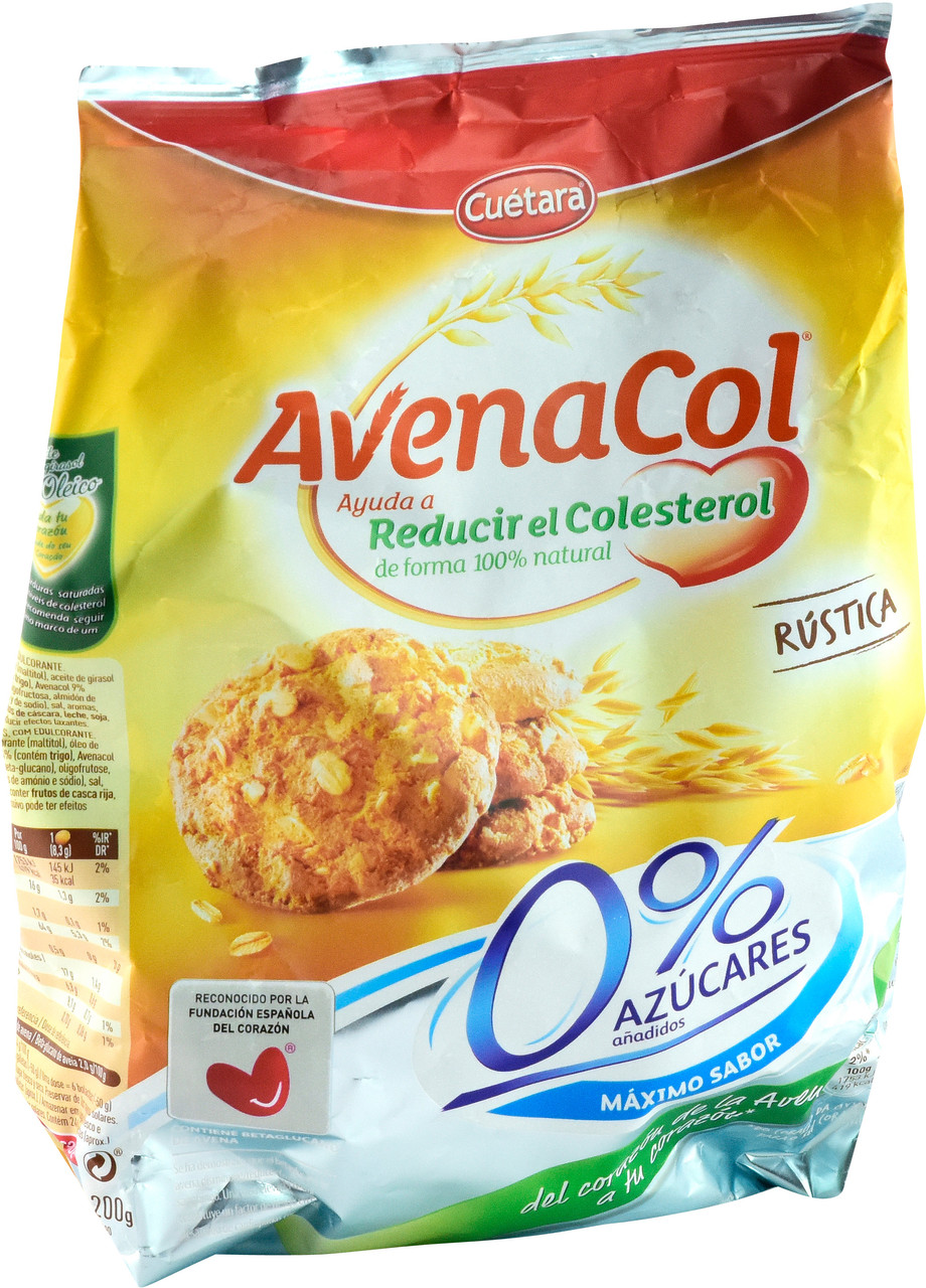 Печиво вівсяне 0% цукру Avenacol Cuetara 250 г Іспанія