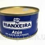 Тунець в соняшниковій олії Rianxeira Atun Claro En Aceite De Girasol 80г Іспанія