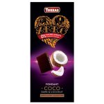 Шоколад без цукру Torras ZERO чорний з кокосом Іспанія 125г
