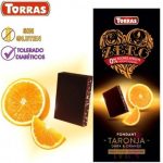 Чорний шоколад без цукру Torras ZERO NEGRA TARONJA з апельсином Іспанія 125 г