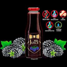 Ожиновий сік БЕЗ САХАРА Mr Juice з м'якоттю, прямого пресування, 1 л