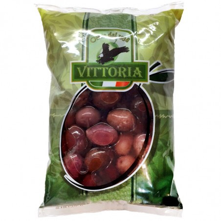 Оливки великі Nero in Salamoia Olive Vittoria Італія 850/500 г