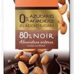 Шоколад чорний без цукру та глютену з мигдалем 80% какао Trapa Іспанія 175 г