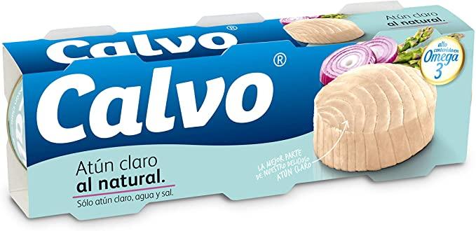 Тунець у власному соку Calvo Atun Natural 240г (3х80 г) Іспанія