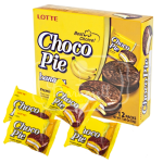 Печиво (Тістечко) шоколадне Choco Pie LOTTE Чоко пай Банан 28г Ю. Корея
