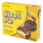 Печиво (Тістечко) шоколадне Choco Pie LOTTE Чоко пай Банан 28г Ю. Корея