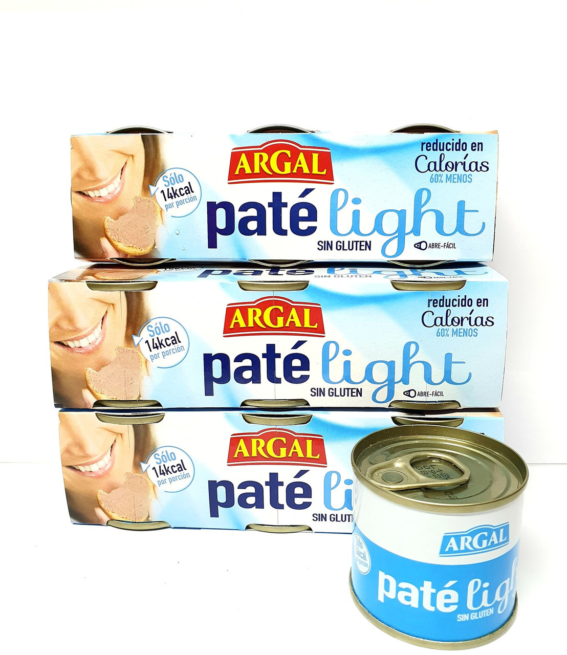 Паштет із свинячої печінки низькокалорійний без глютену Paté light Argal ,240 м (3 х 80 м) Іспанія