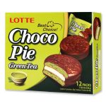 Печиво (Пірожне) шоколадне Choco Pie LOTTE Чоко пай Зелений чай 28 г Ю.Корея