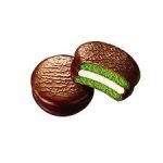 Печиво (Пірожне) шоколадне Choco Pie LOTTE Чоко пай Зелений чай 28 г Ю.Корея