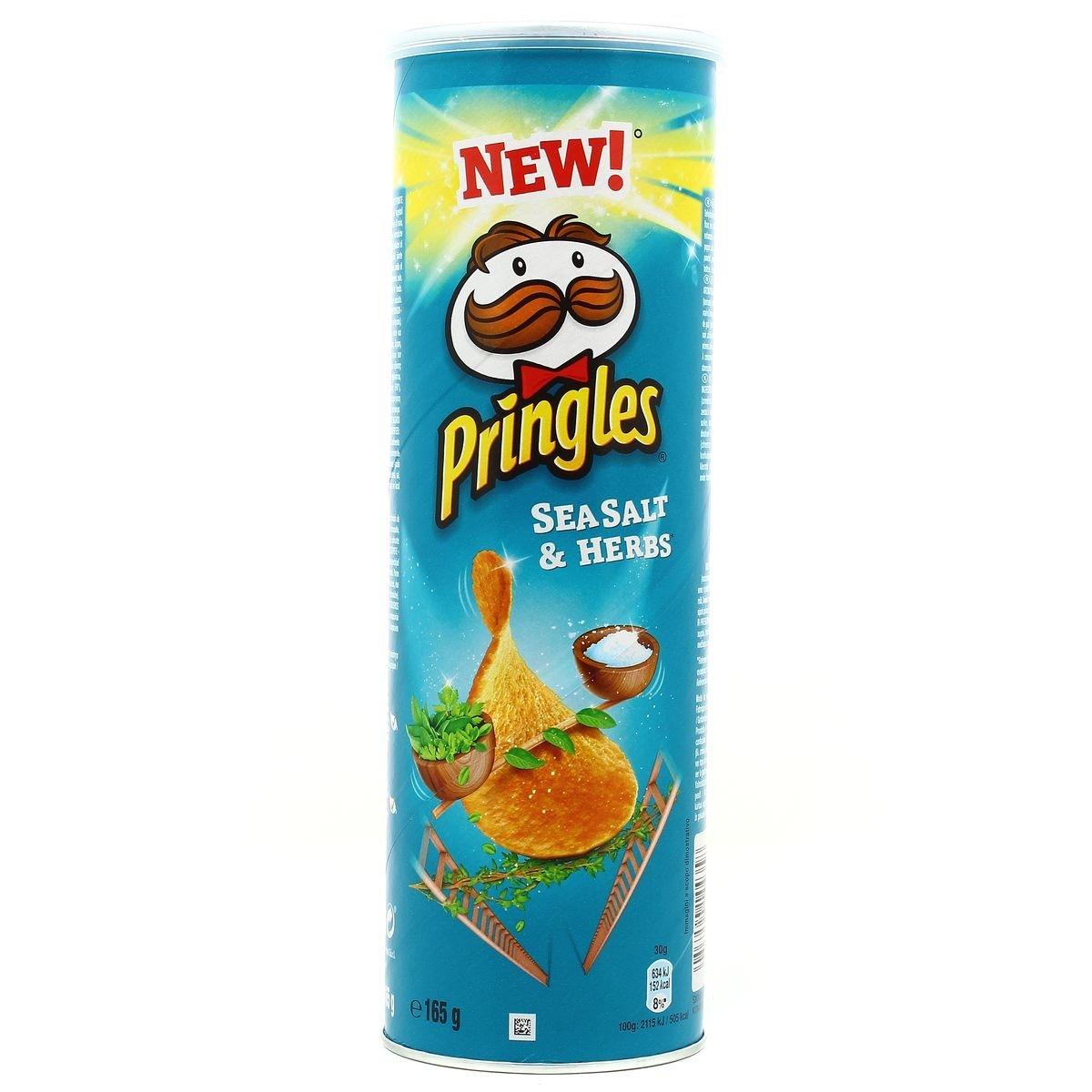 Чіпси з морською сіллю і травами Pringles Sea Salt & Herbs , 165 г