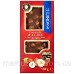 Шоколад молочний з цільним лісовим горіхом Magnetic Czekolada Mleczna z Orzechami 100г Польща