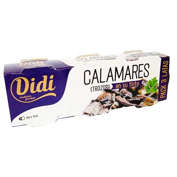 Кальмар шматочками у власному соку (чорнило) Didi Calamar en tinta (3x78 г) Іспанія