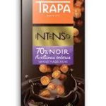 Шоколад чорний без глютену з фундуком 70% какао Intenso Trapa Іспанія 175г