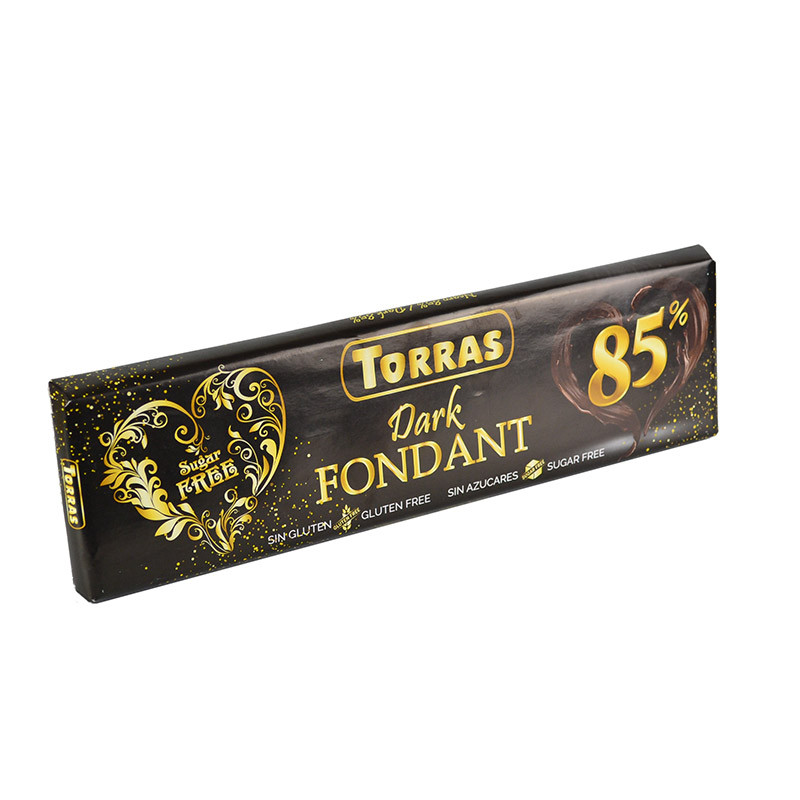 Шоколад без цукру та глютену Dark Fondant 85% Torras Іспанія 250 г