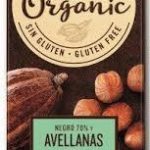 Шоколад чорний без глютену Organic Bio 70% cacao з фундуком Torras 100 г Іспанія