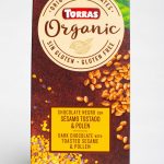 Шоколад чорний без глютену Organic з кунжутом і квіточкою. пилковий Sesamo Tostado&Pole Torras 100 г Іспанія