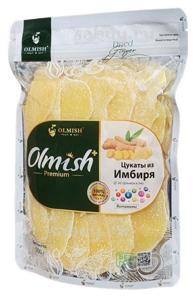Імбир цукати натуральний Premium Olmish без ГМО 500 г