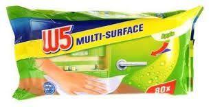 Вологі серветки для прибирання W5 (Яблуко) 80 шт Німеччина