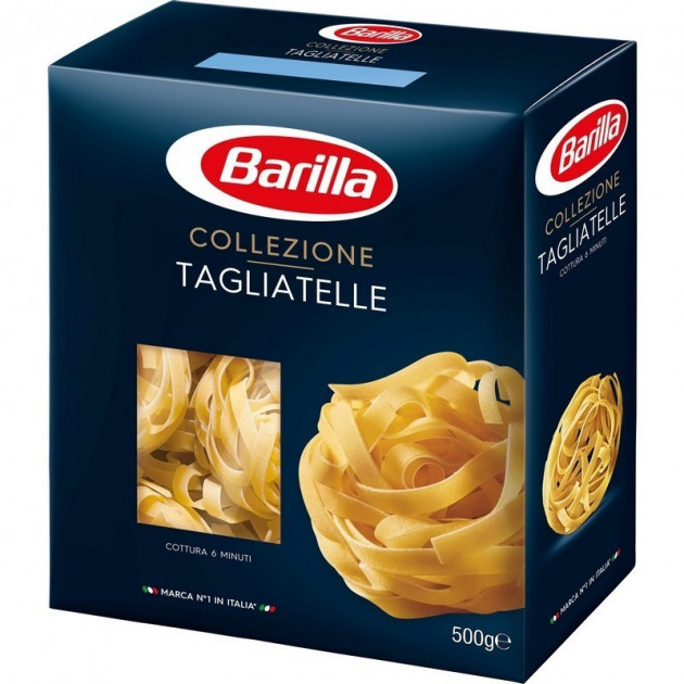 Макаронні вироби БЕЗ ЯЄЦЬ Barilla Collezione Tagliatelle (локшина) Італія 500г