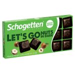 Шоколад чорний із фундуком Schogetten LET`S GO Nuts in Dark 100 г