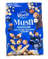 Мюслі Vitanella Klasyczne з родзинками та горіхами Польща 350 г