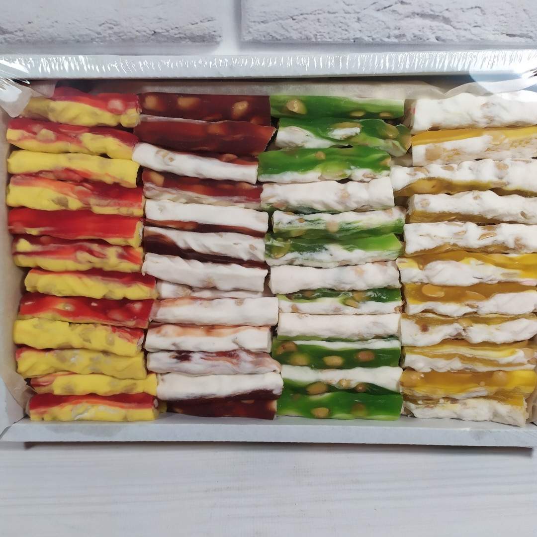 Рахат-лукум асорті палички з арахісом (абрикос, ваніль,гранат, ківі) 1,5кг