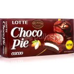 Печиво (Пірожне) шоколадне Choco Pie LOTTE Чоко пай Cacao (6 шт.) 168 г Ю.Корея