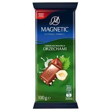 Шоколад молочний з горіхом Magnetic Польща, 100г