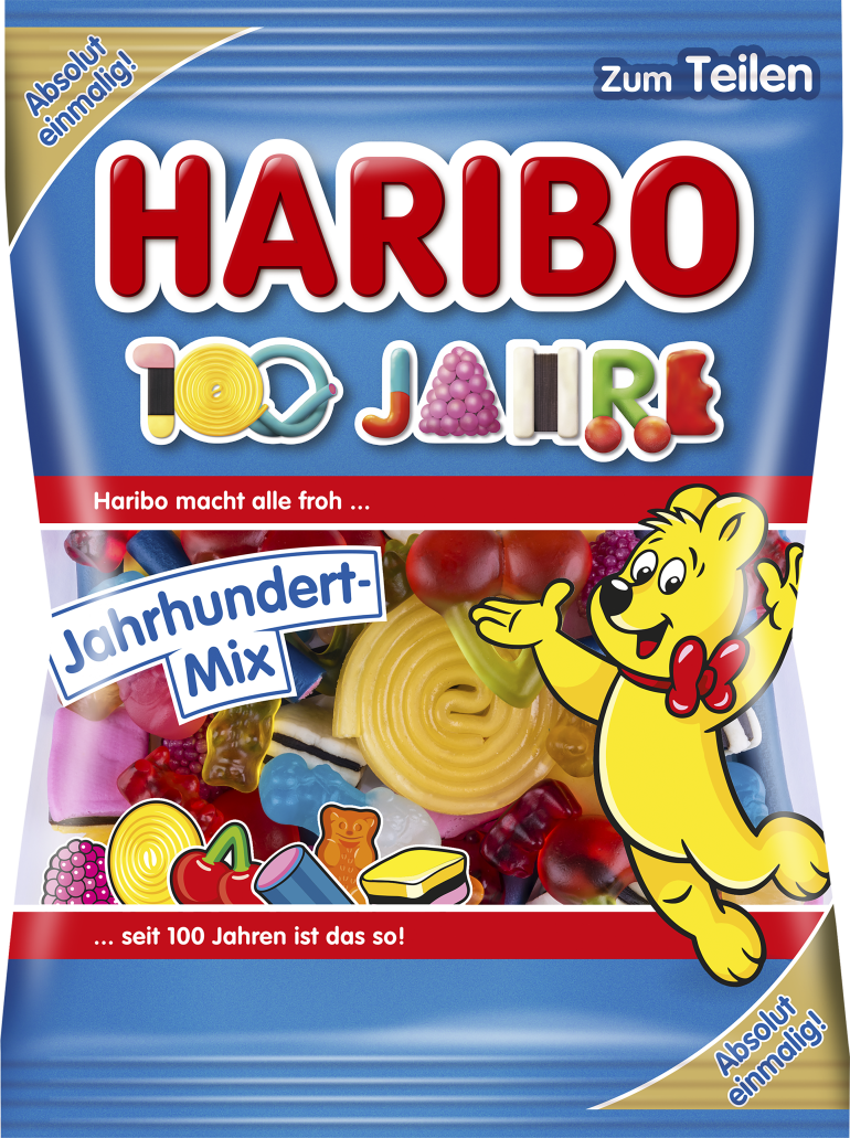 Желейні цукерки Суміш століття Haribo Jahrhundert Mix Німеччина 175г