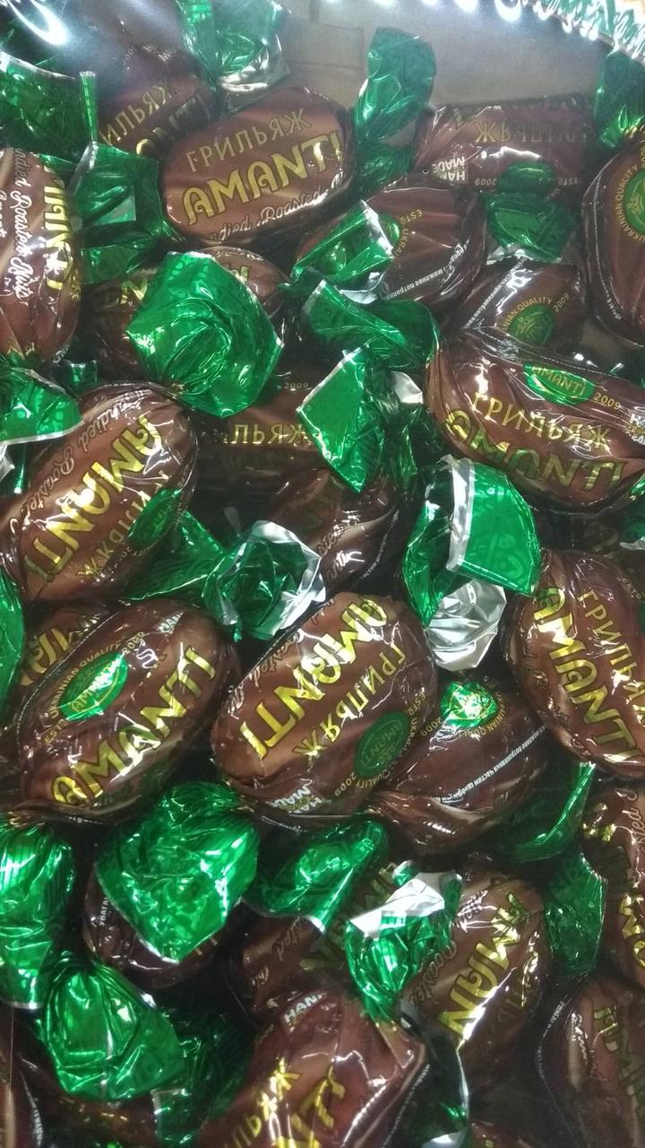 Цукерки грильяж у шоколаді Amanti Україна, 1 кг