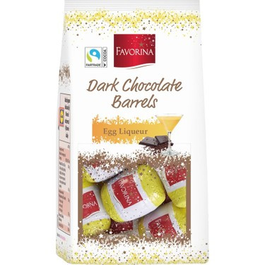 Шоколадні бочки (цукерки) з яєчним лікером Favorina With Egg Liqueur Filling 150г Німеччина