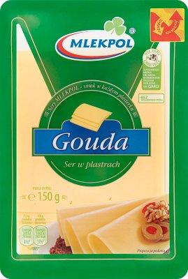 Сир у пластинках Mlekpol Gouda 150 г Польща