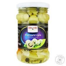 Шампіньйони мариновані Helcom pieczarki 680г/350г Польща