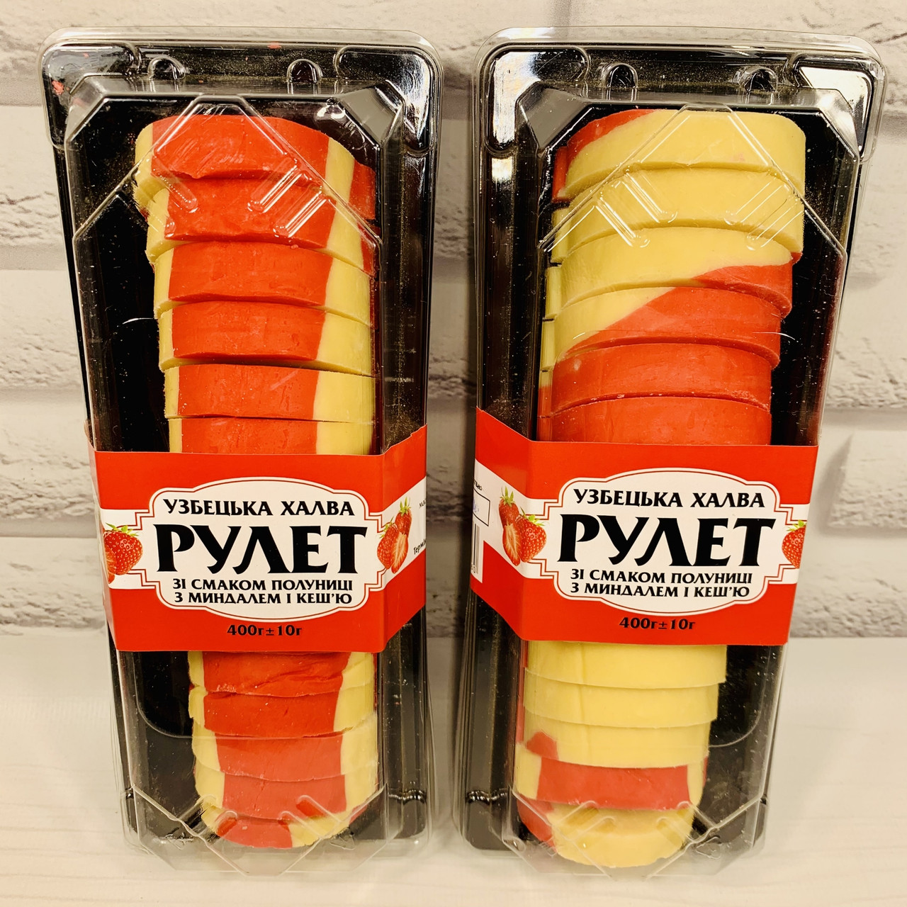 Халва узбецька РУЛЕТ "Банан з мигдалем і кешью" 350г