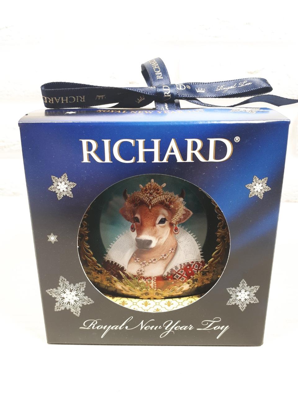 Чай чорний цейлонський байховий RICHARD Королівська новорічна іграшка 20 г Шрі-Ланка