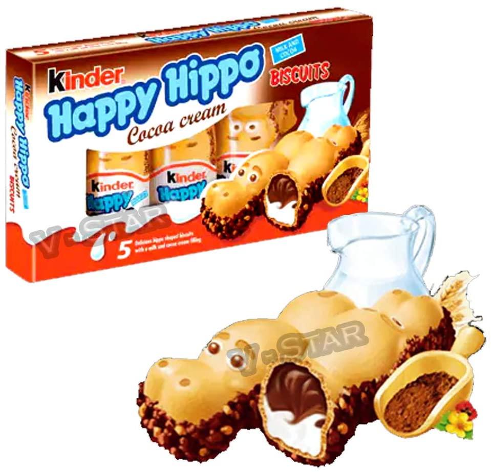 Кіндер з како-крім KINDER Happy Hipppo Бегемотики 5x20,7 Німеччина