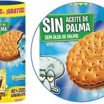 Печиво сендвіч БЕЗ ПАЛЬМОВОГО МАСЛА Mega SpongeBob Arluy Іспанія 350 г Іспанія