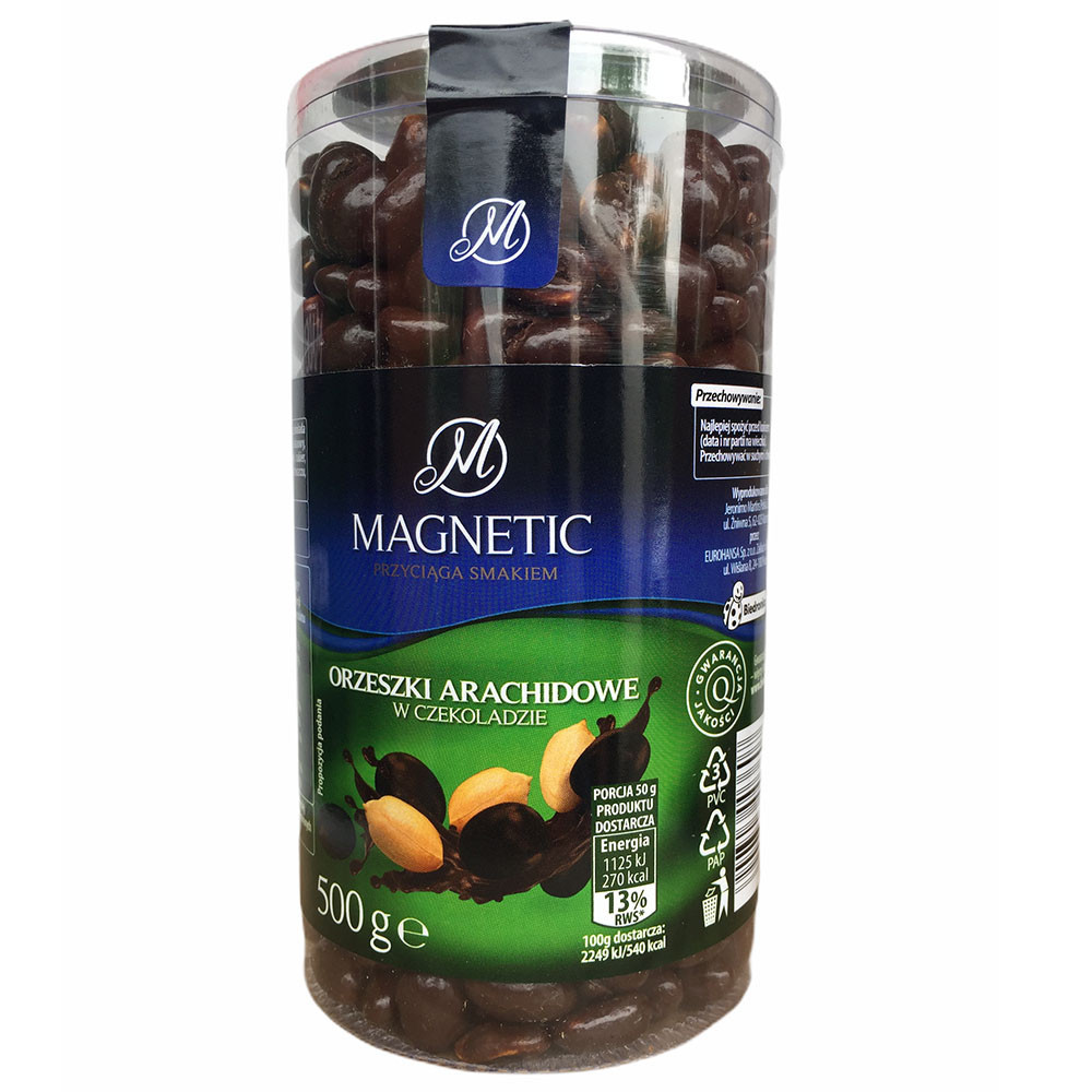 Арахіс в шоколаді Orzeski Magnetic Польща 500г